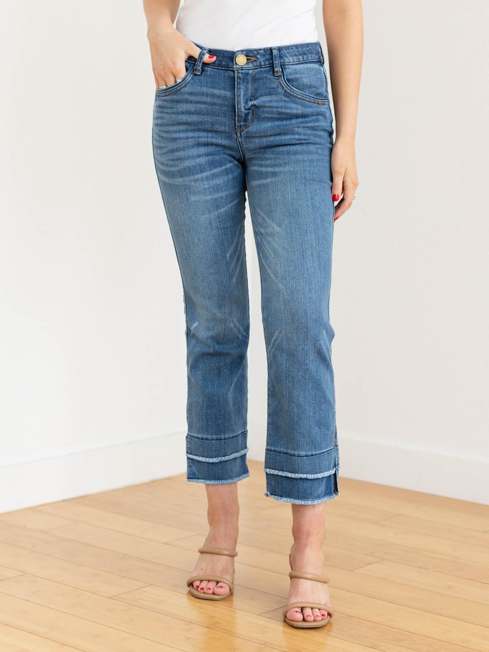 Democracy Women's 'Ab' Solution High Rise Slim Straight Jeans - Tummy Control Denim - View #6
