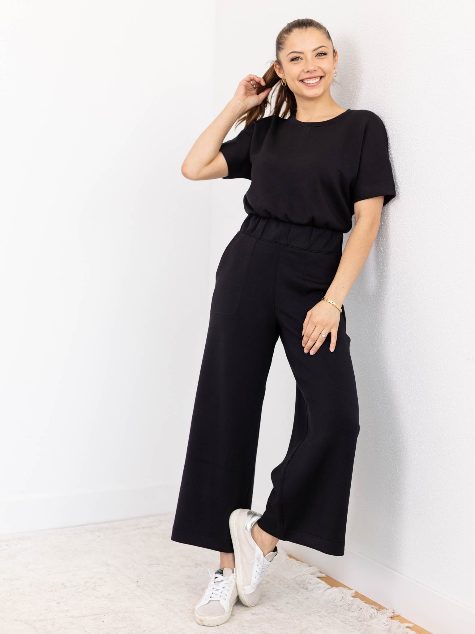 Wide Leg Jumpsuit Tee Shirt Jumpsuit Wide Leg Jumpsuits With