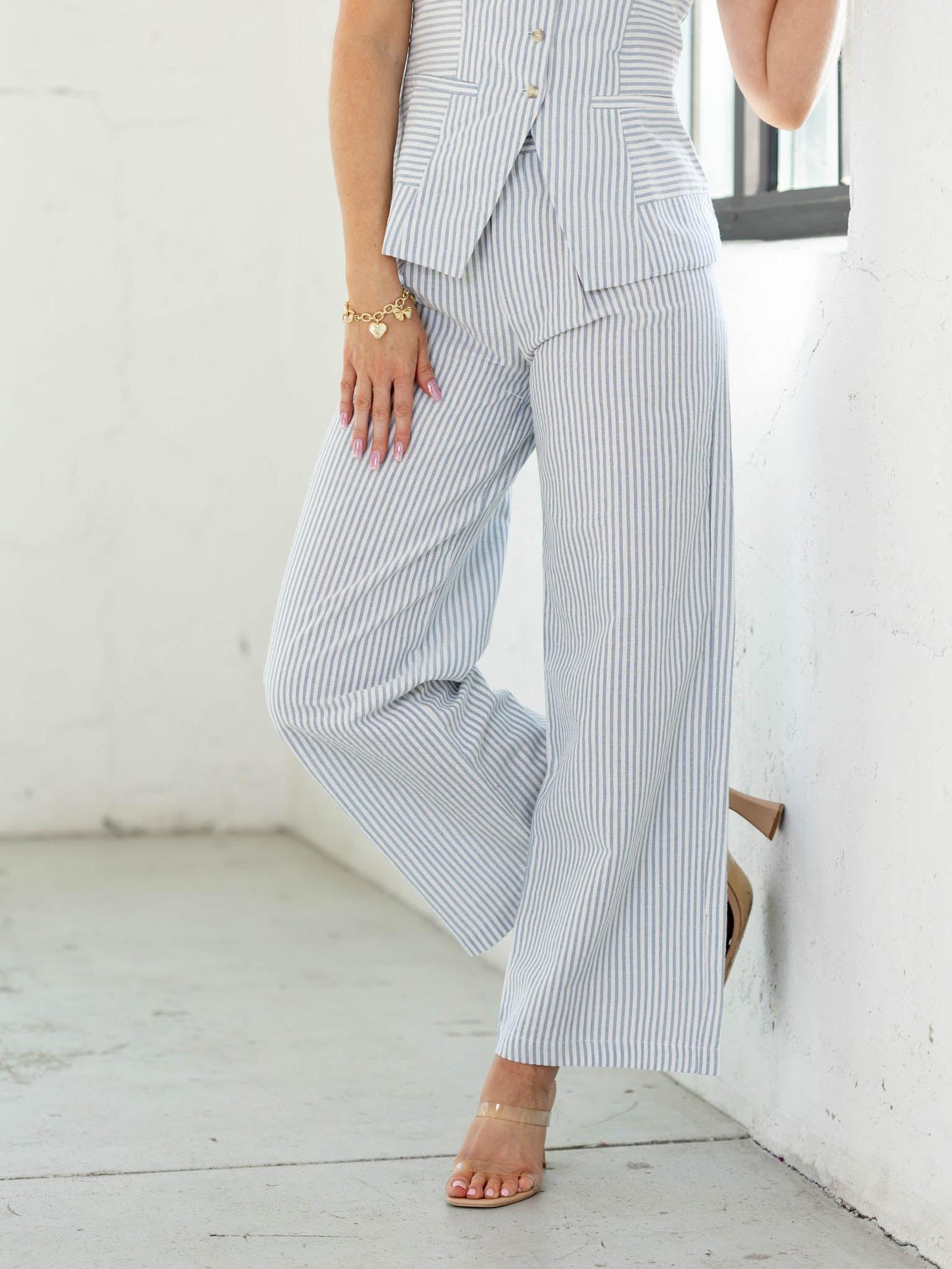 Stripe Woven Cropped Pant – Leela and Lavender