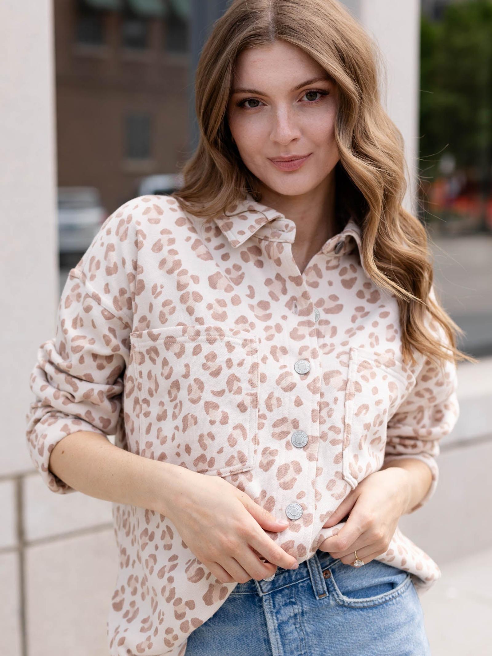 Z Supply All Day Knit Leopard Jacket | Leela and Lavender