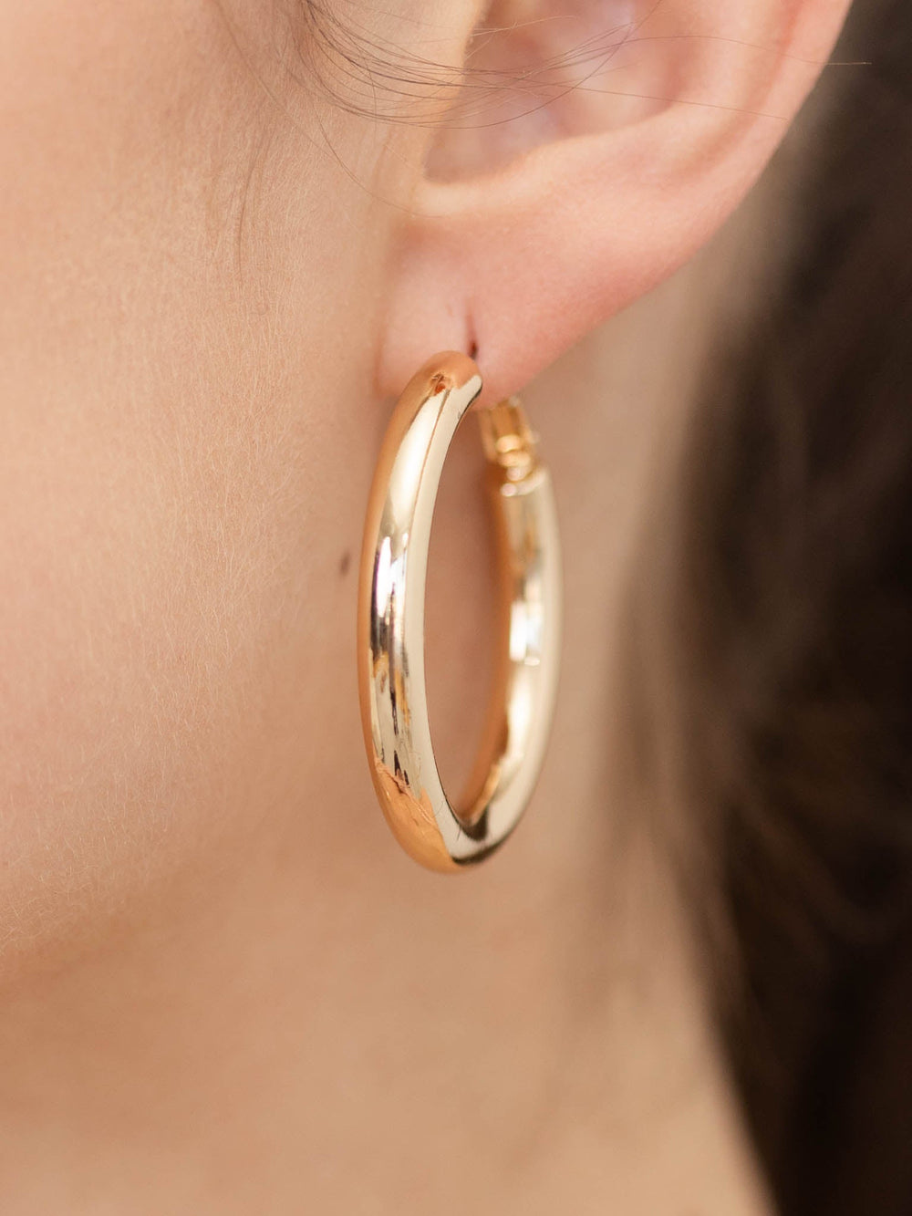 Brass Hoop EarringsEarrings