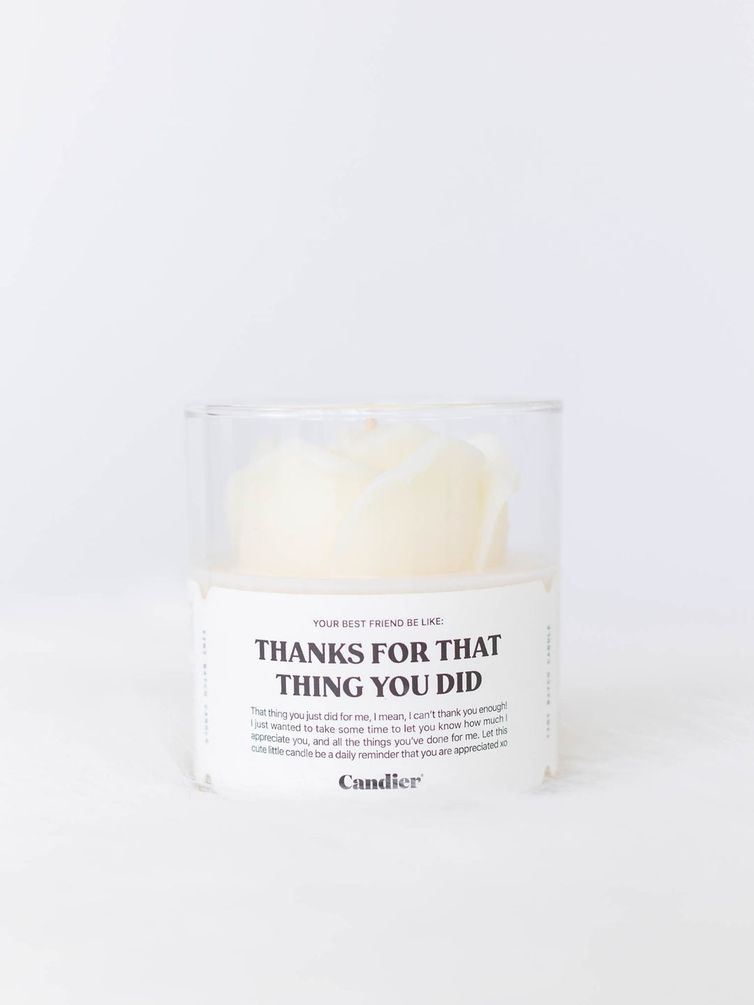 Candier-Candier Thanks Candle - Leela and Lavender