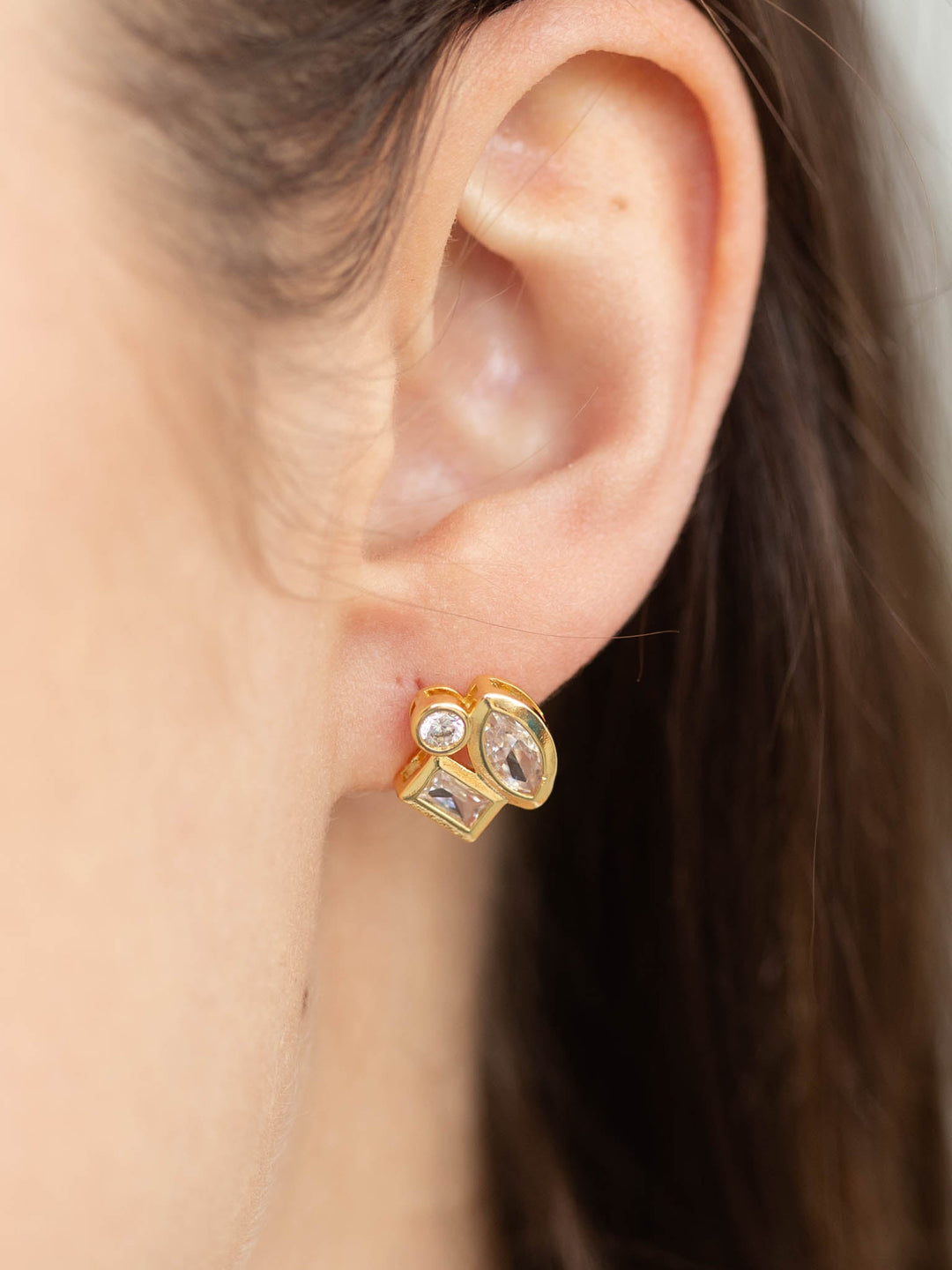 Sahira Amber StudsPremium earring