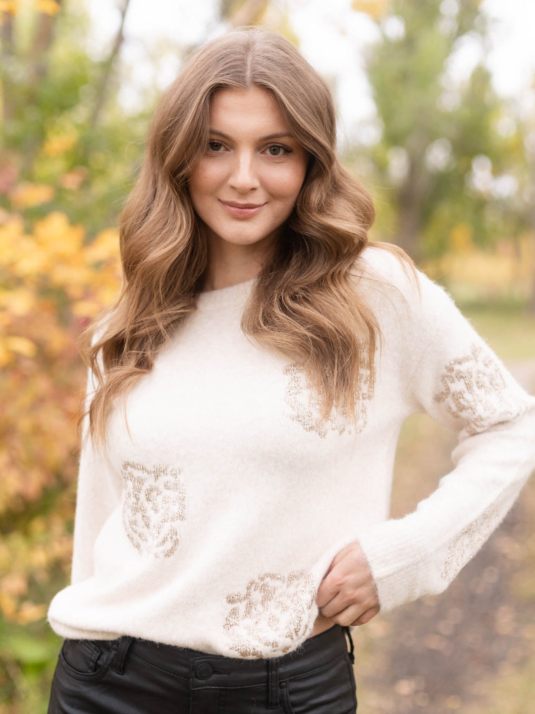 Allie Rose Soft Sequin + Shine Sweater