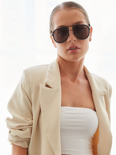 black sunglasses