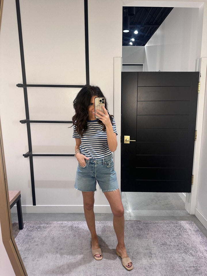lightweight striped t shirt
