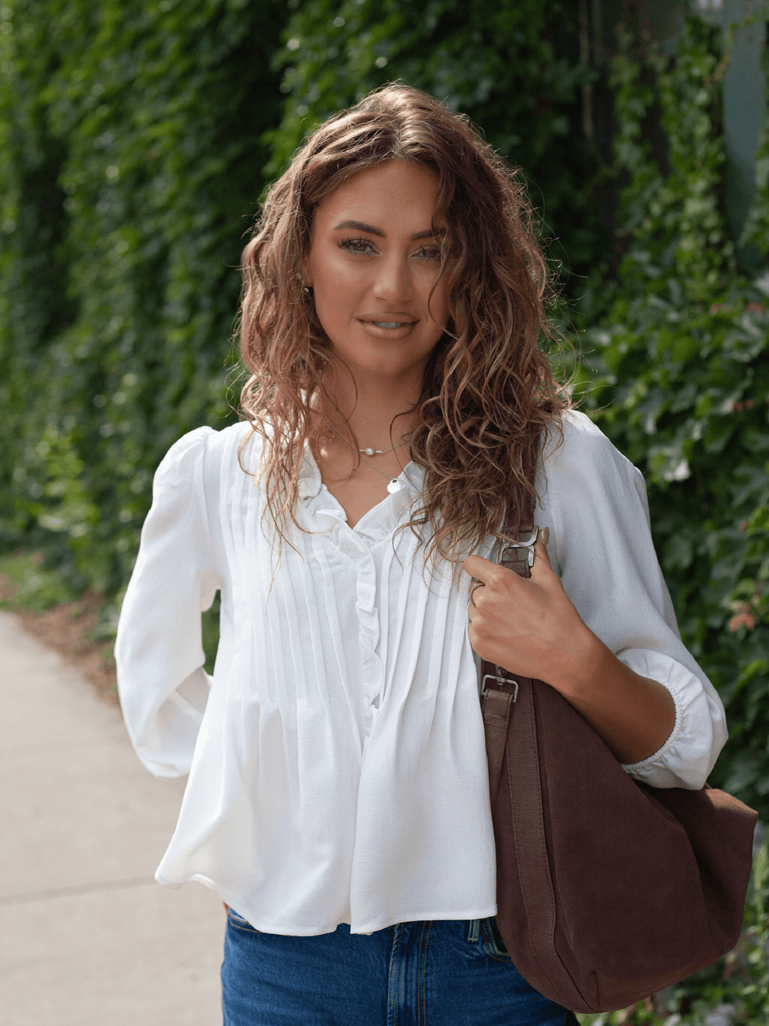 Free People Suzie Suede Slouch Tote