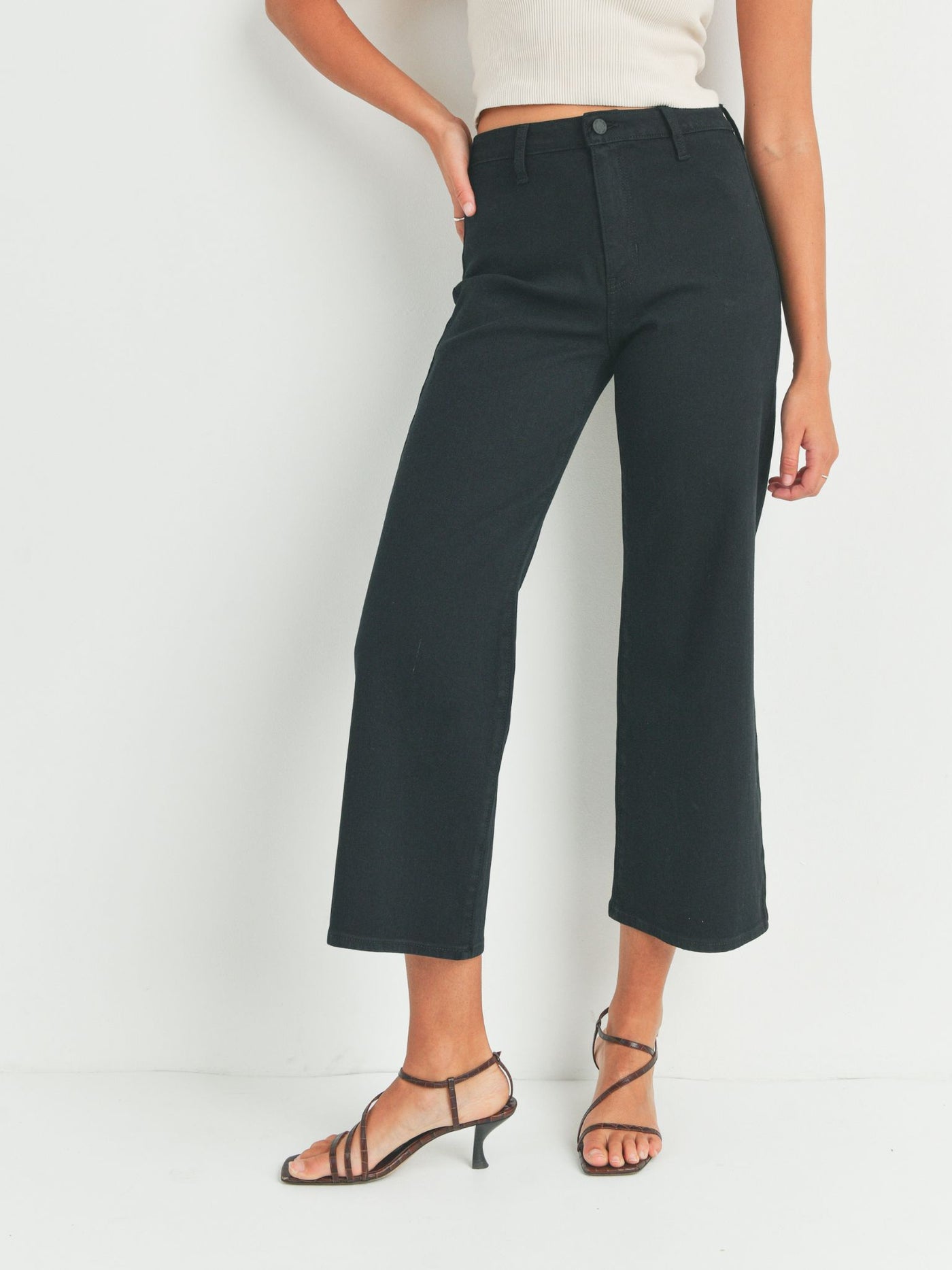 black trouser denim