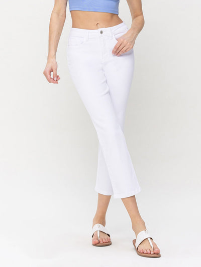 white denim pants