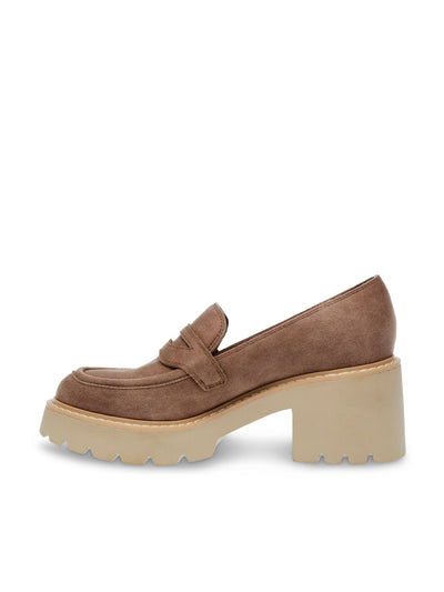 chunky heel loafer