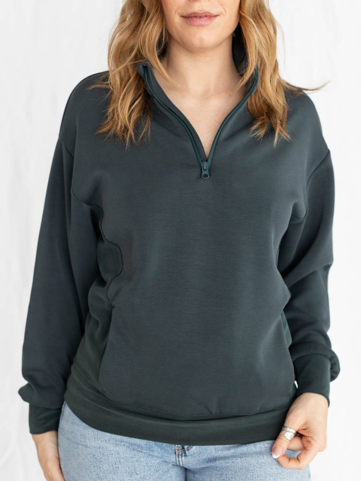 pullover half zip