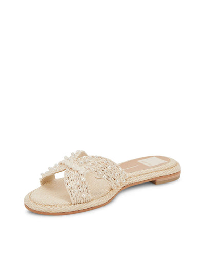 raffia pearl sandal