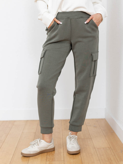 olive cargo jogger soft pant
