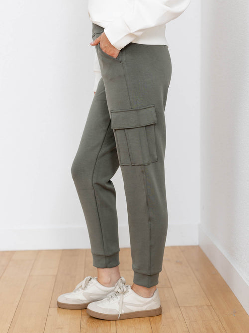 olive cargo jogger soft pant