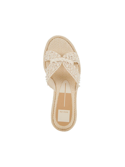 braided raffia sandal
