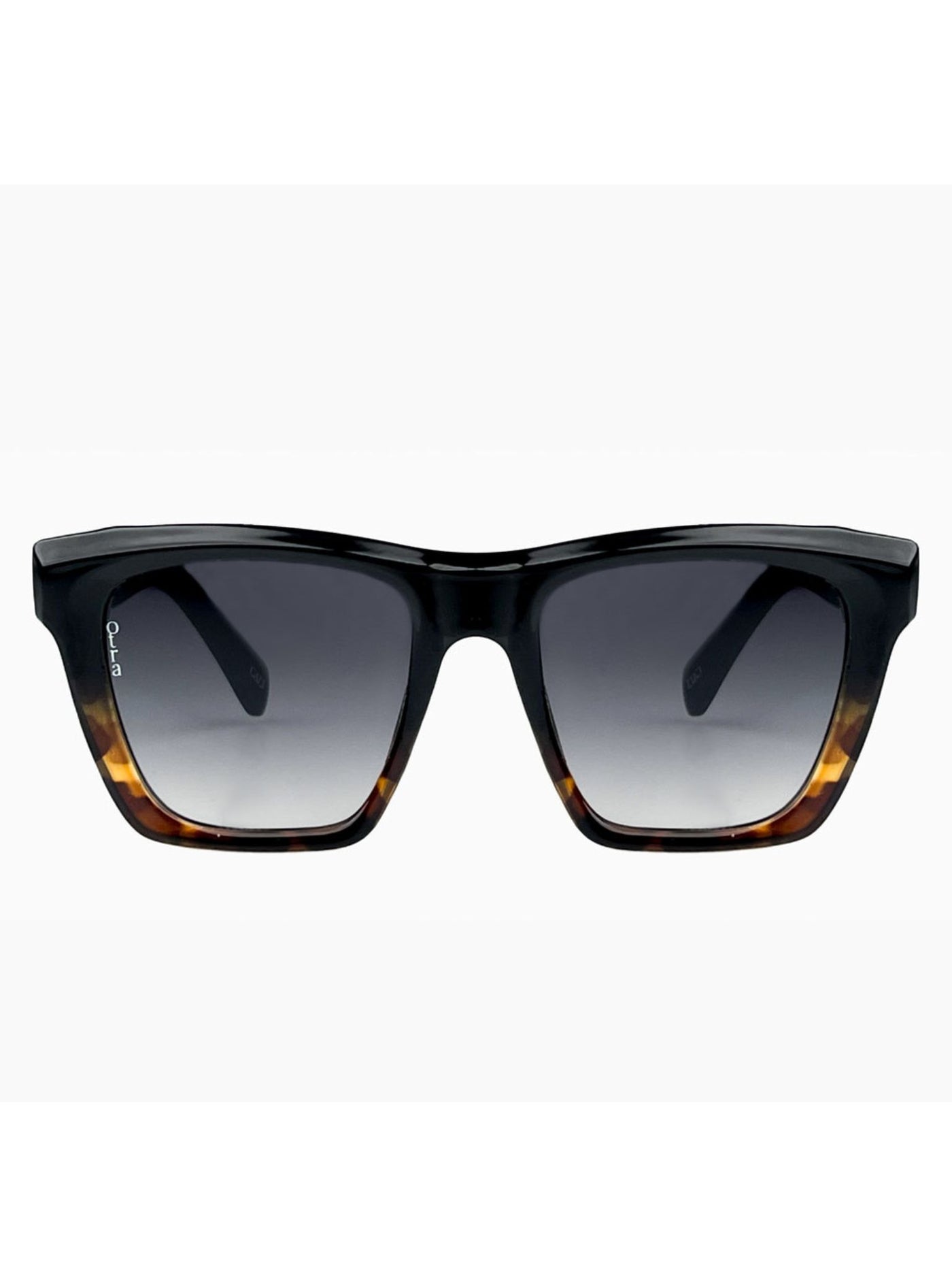 tort printed square sunglasses