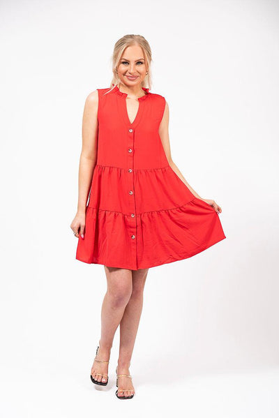 colorful tiered dress