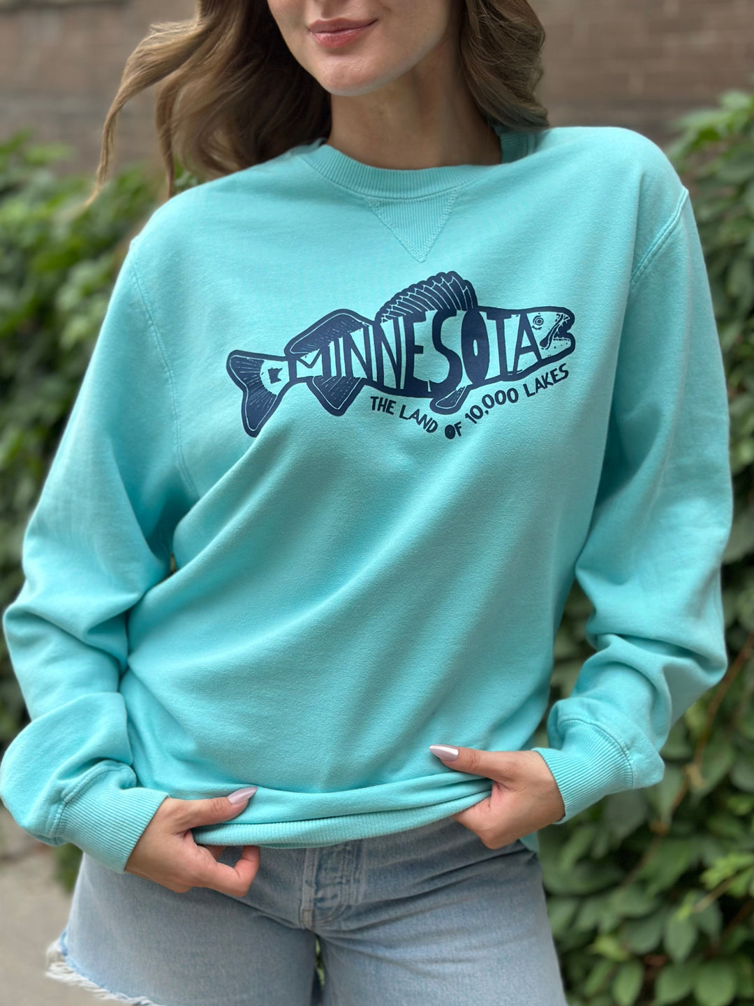 Rainy Lake Premium Crewneck Sweatshirt
