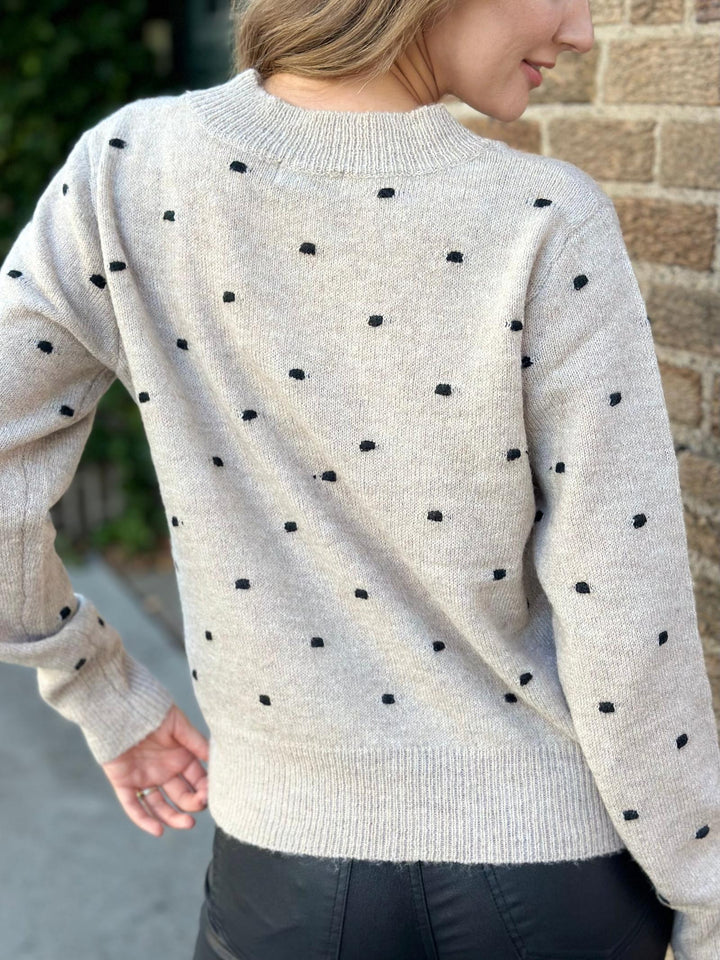 Cozy Dotted Ultra Soft Crew Neck