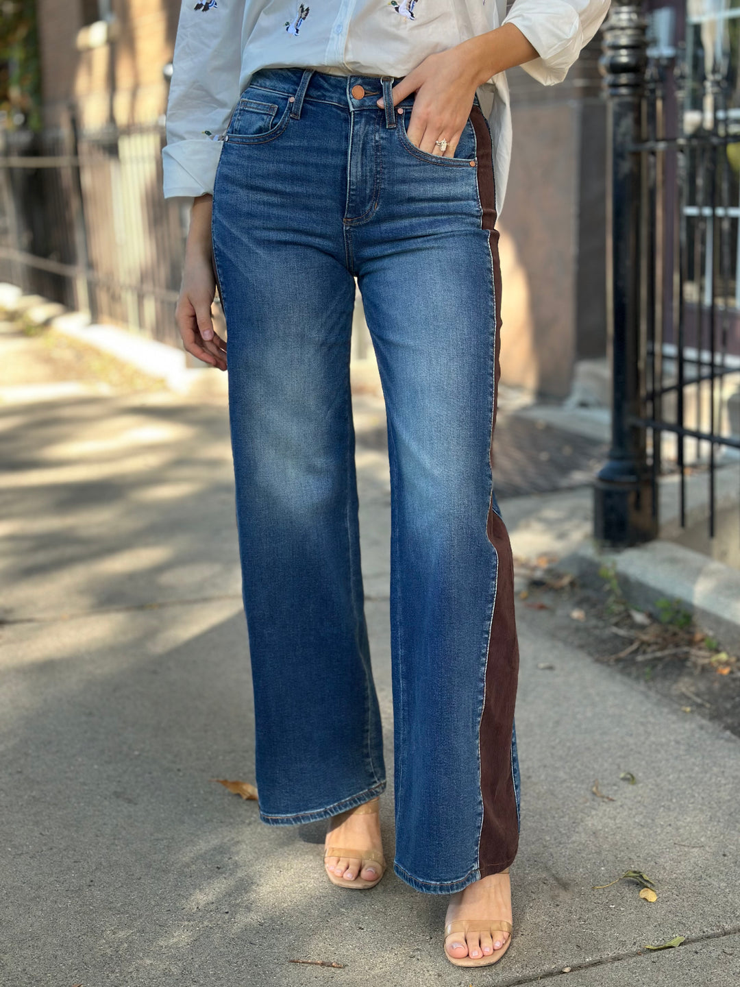 Level 99 Kai High Rise Wide Leg Cord