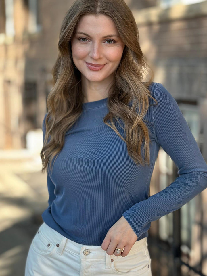 Ultra Soft Long Sleeve Crew Neck Tee