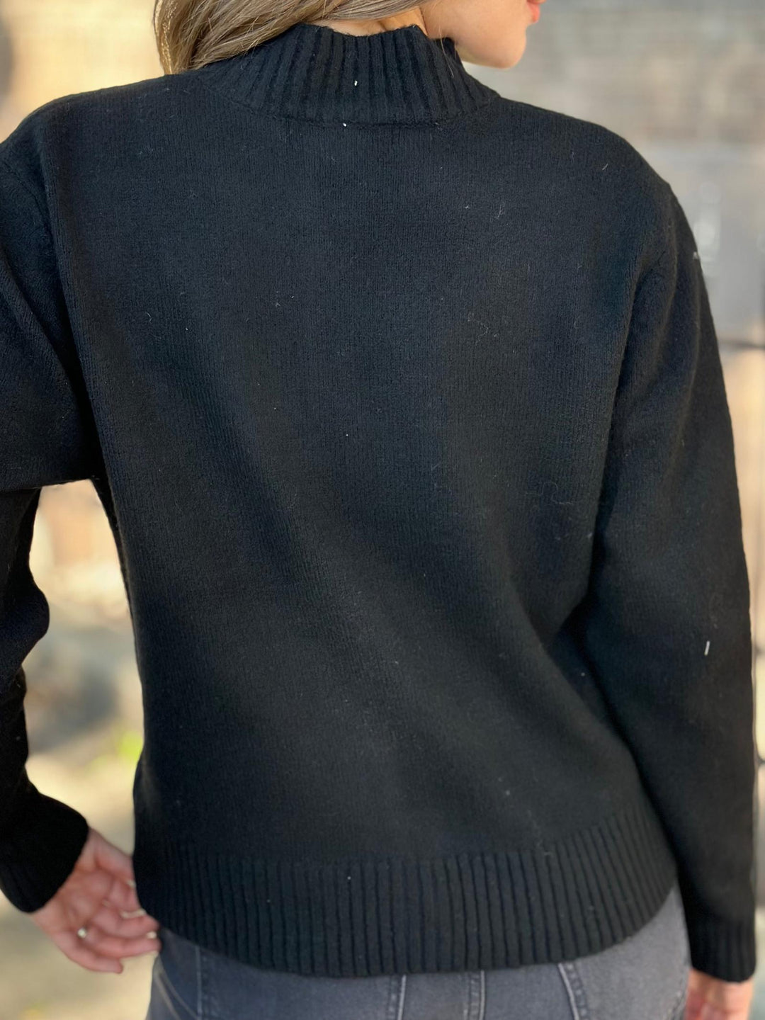 Suede Accented Mock Neck Button Down Coat