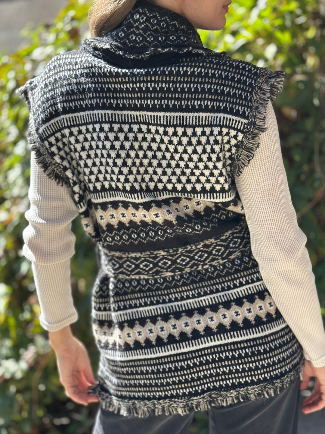 Elan Sleeveless Tie Waist Cardi