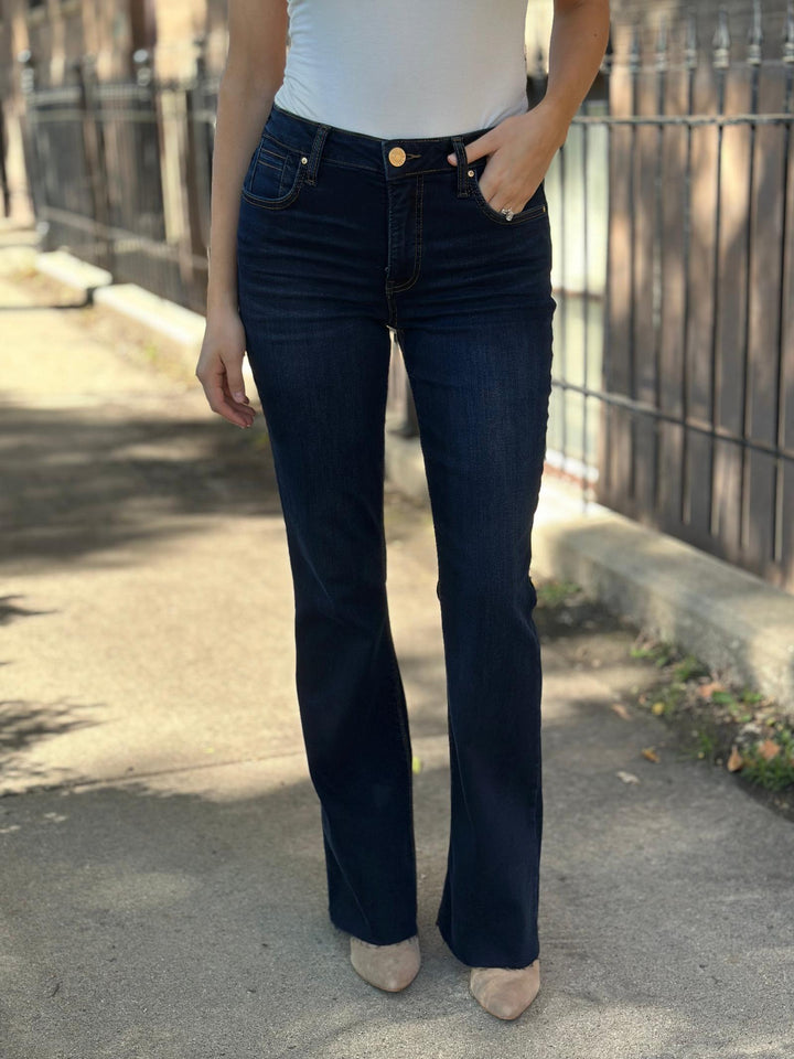 KUT Wave Ana High Rise Fab Ab Flare