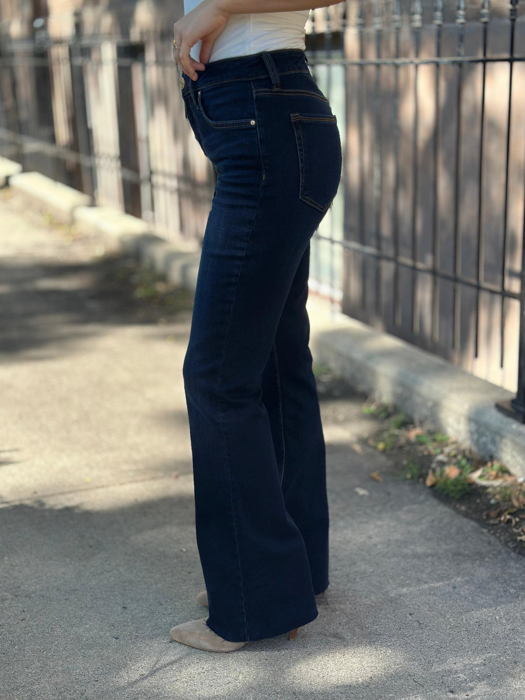 KUT Wave Ana High Rise Fab Ab Flare