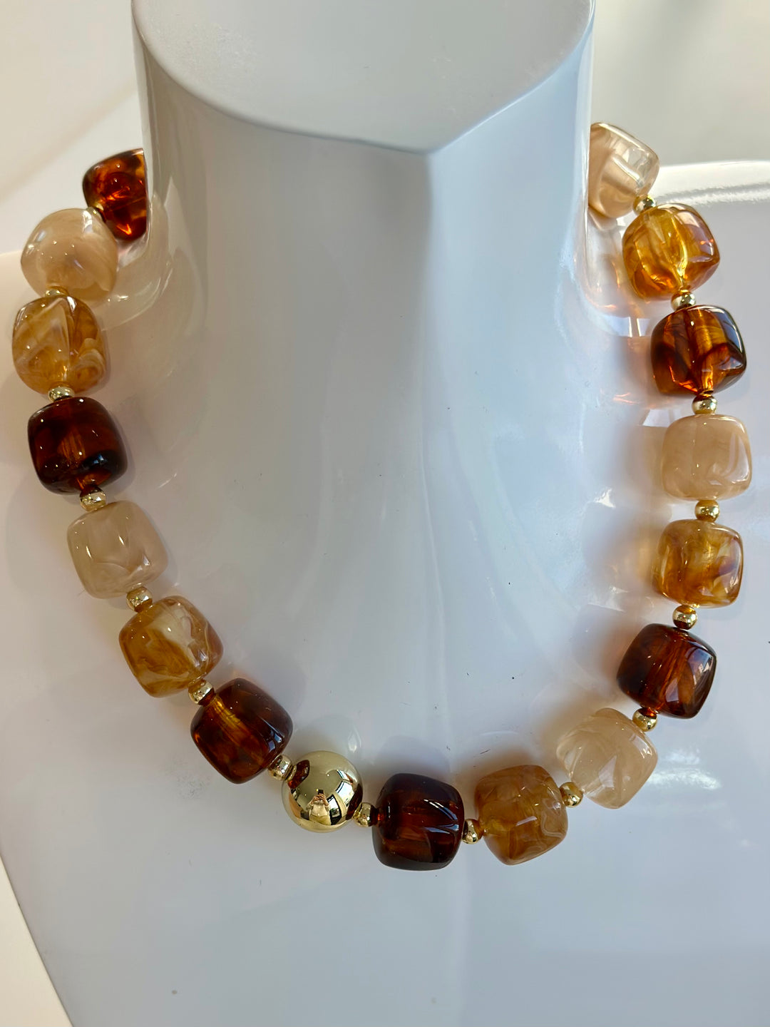 chunky beaded necklace