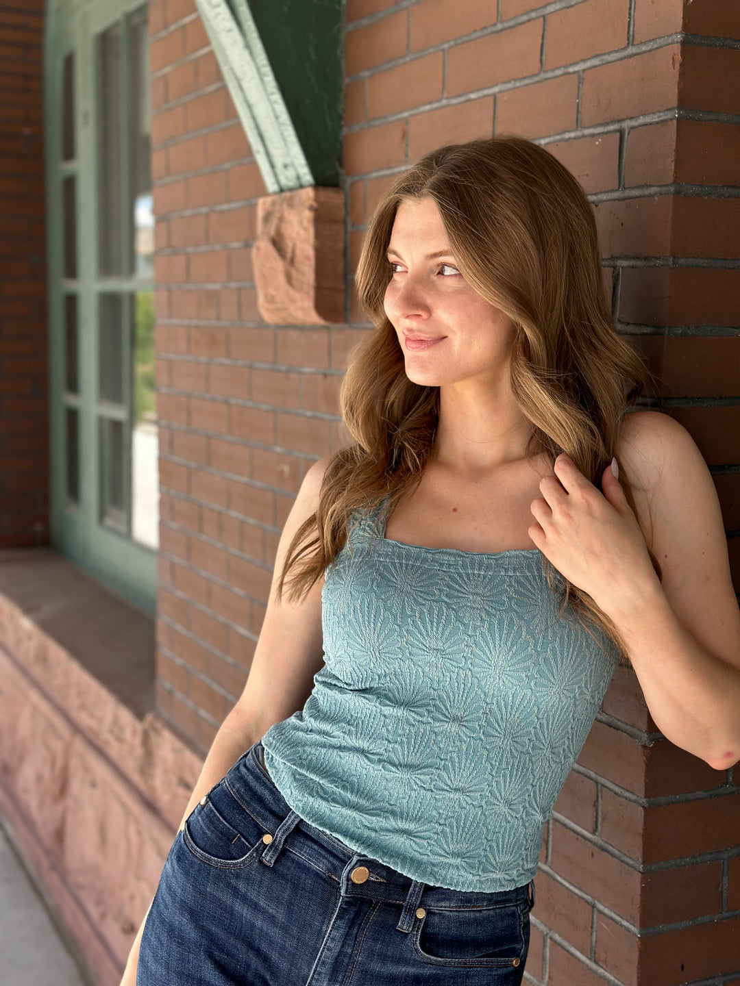 NIKIBIKI Lace Textured Square Top – Leela and Lavender