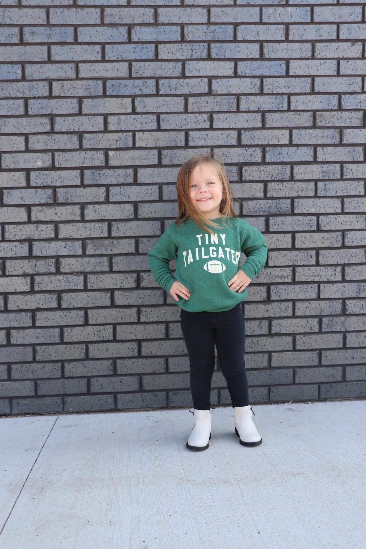 little girls football sweatshirt