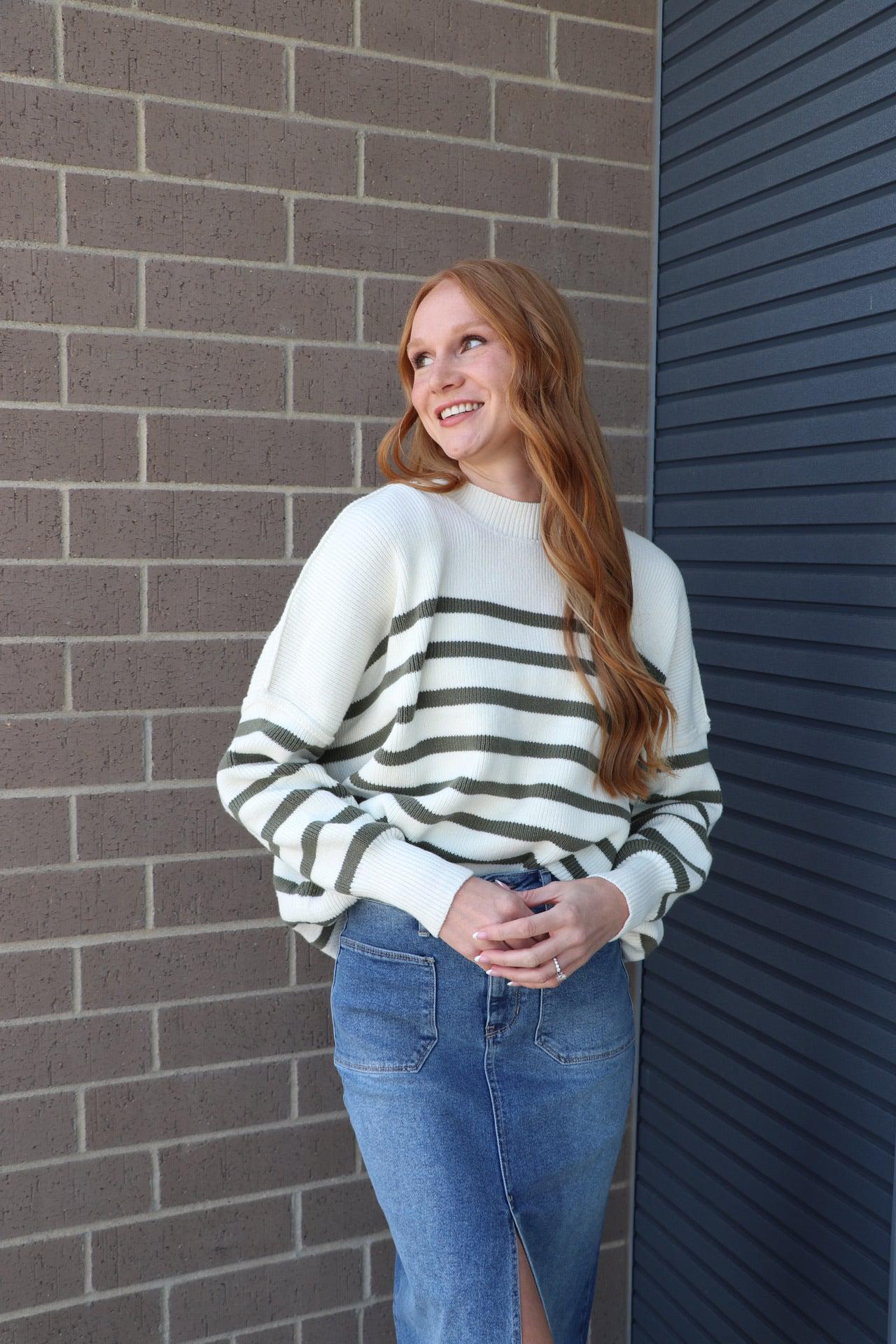 horiztonal stripe sweater