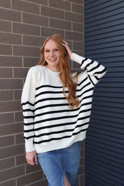 stripe sweater