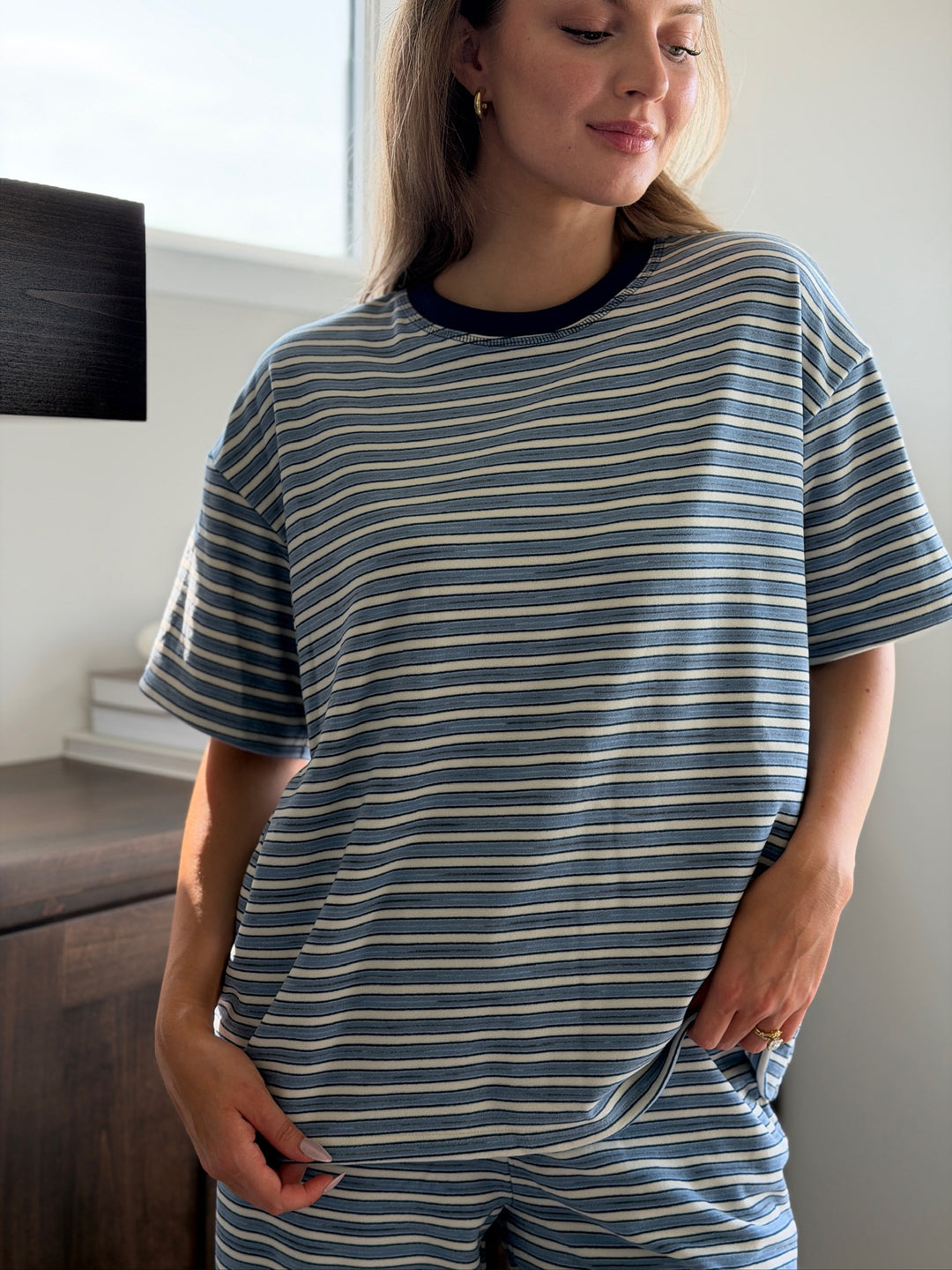 Eversoft Multi Stripe Short Sleeve