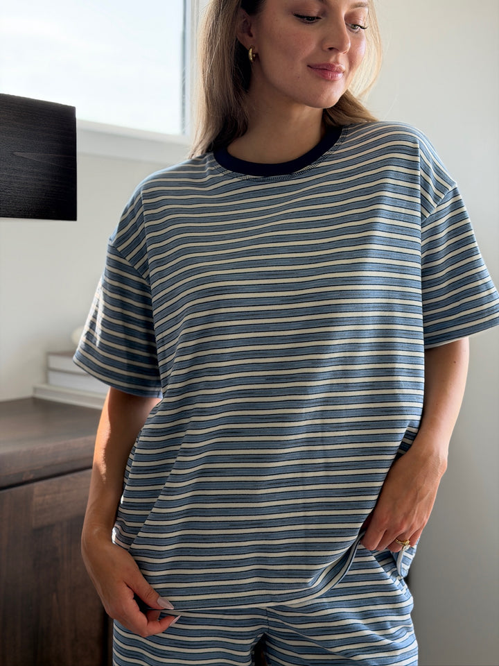 Eversoft Multi Stripe Short Sleeve