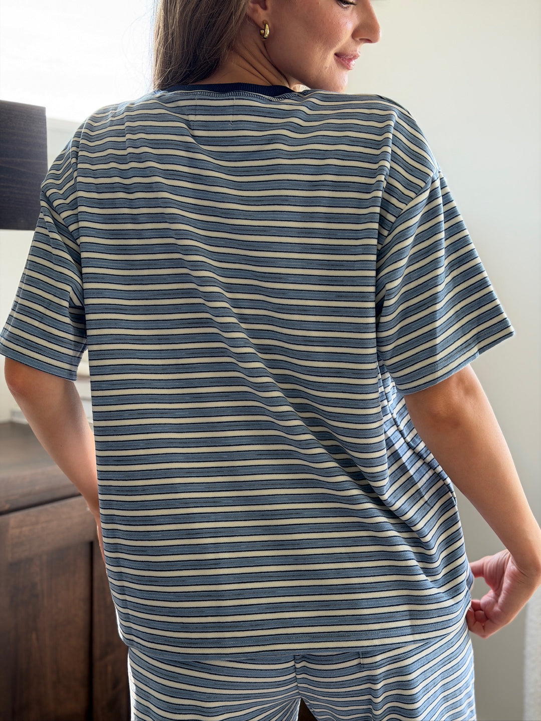Eversoft Multi Stripe Short Sleeve