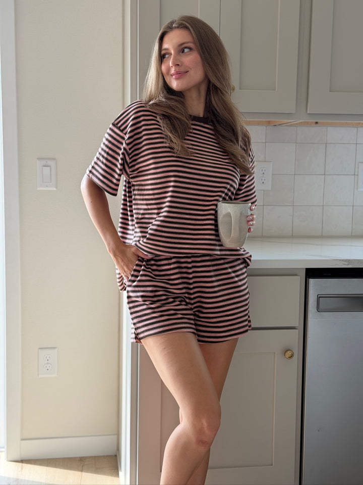 Eversoft Multi Stripe Short Sleeve