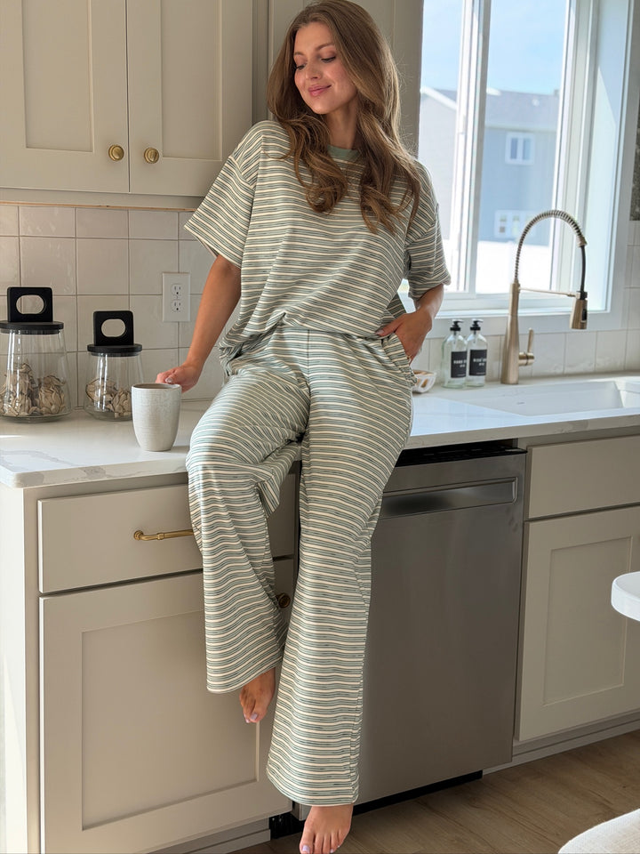 Eversoft Blur Knit Striped Pant