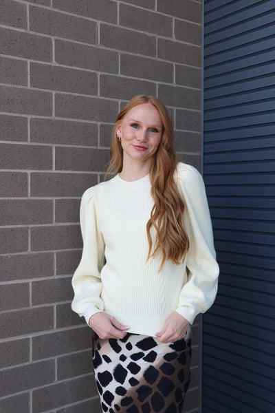 cable knit sweater