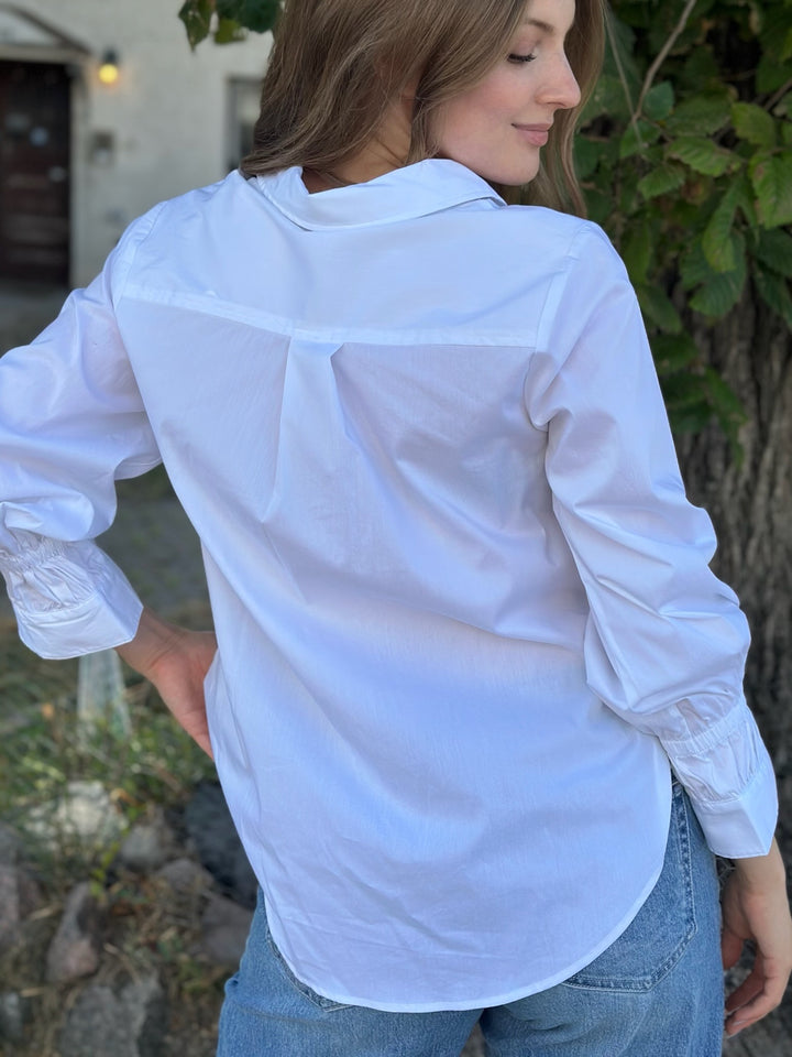 Liverpool Adjustable Sleeve Button Front Top
