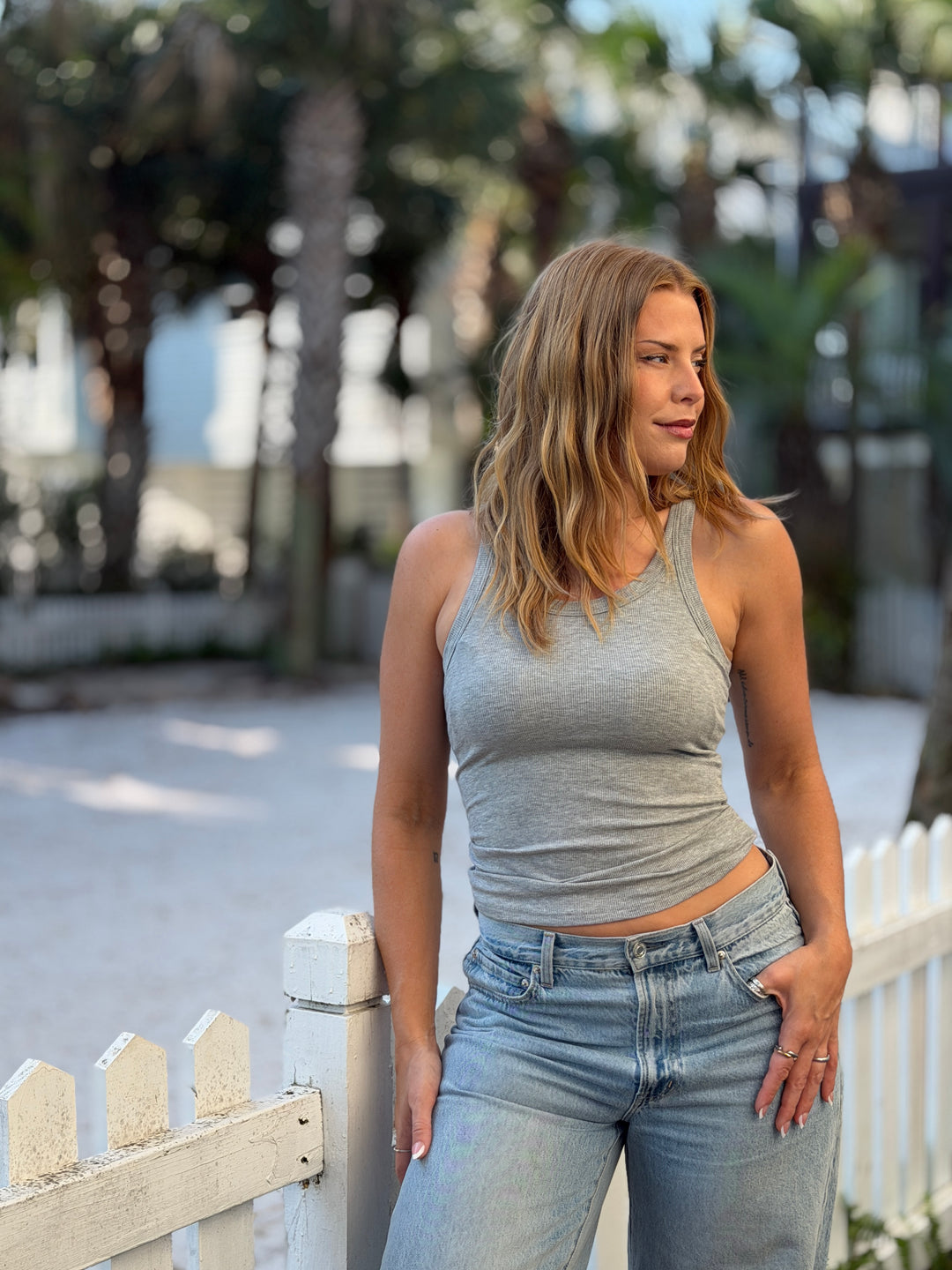 Solid Textured Tank Top