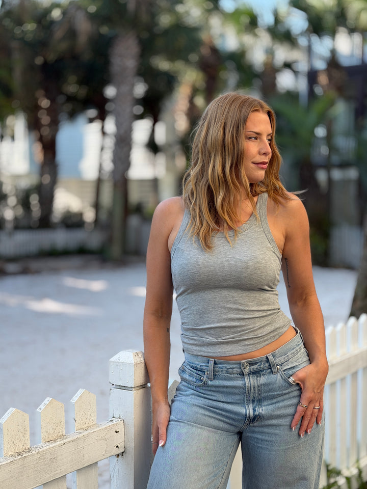 Solid Textured Tank Top