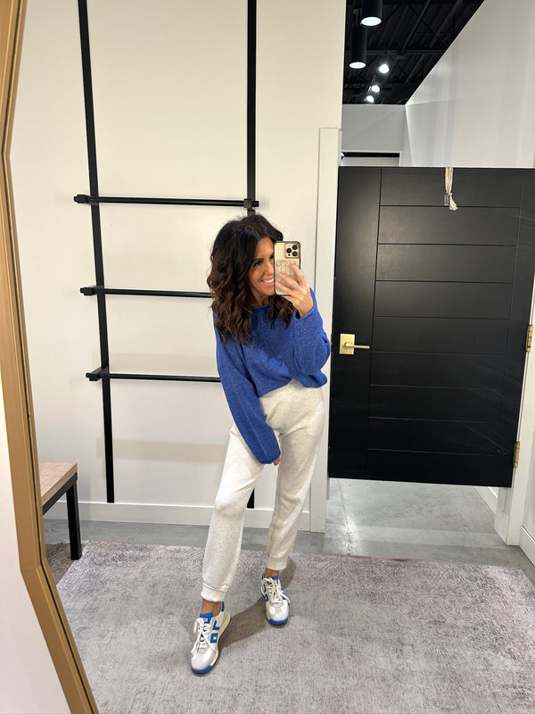 blue relaxed sweater