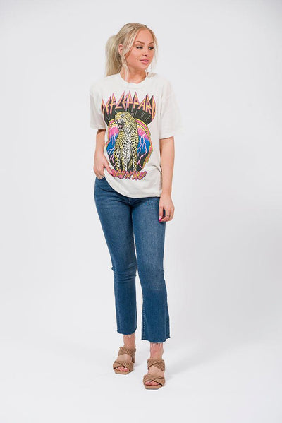 colorful def leppard tee