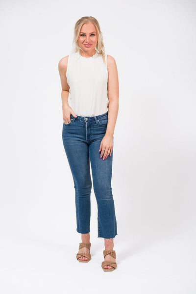 white sleeveless tank