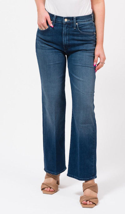 wide leg straight denim