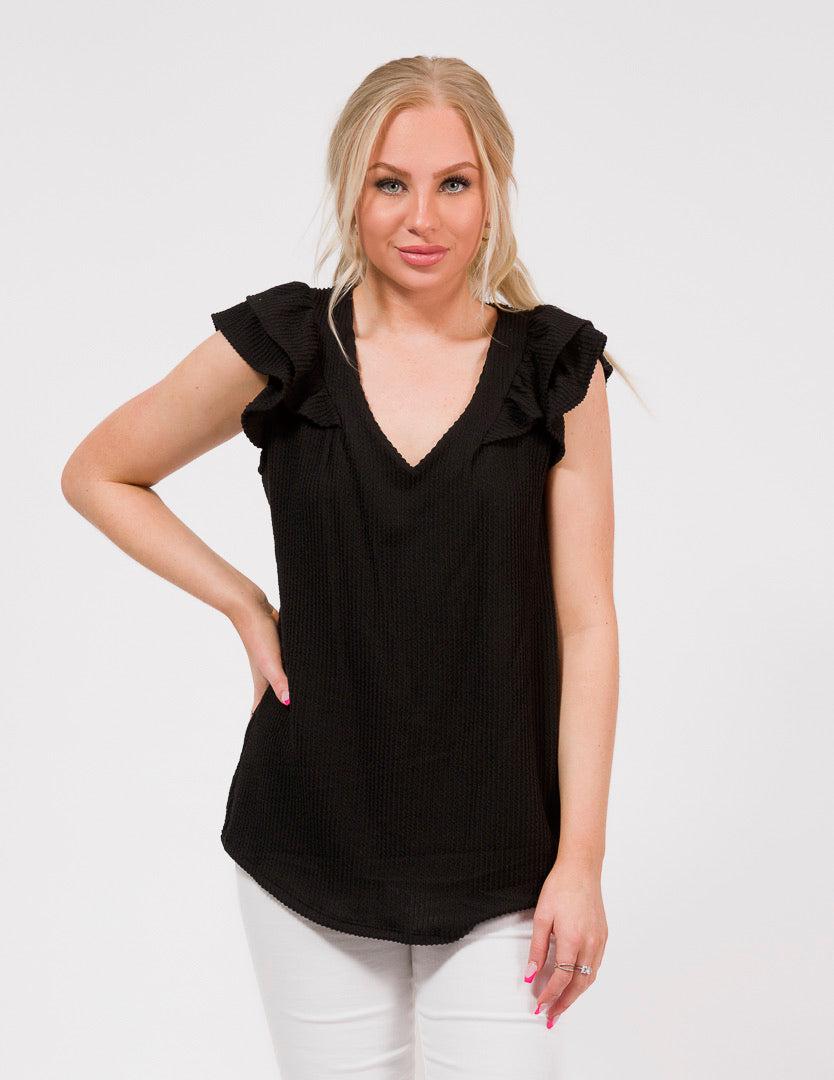 black elongated top
