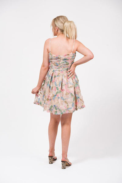 multi colored floral dress