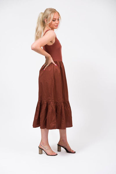 rust dress